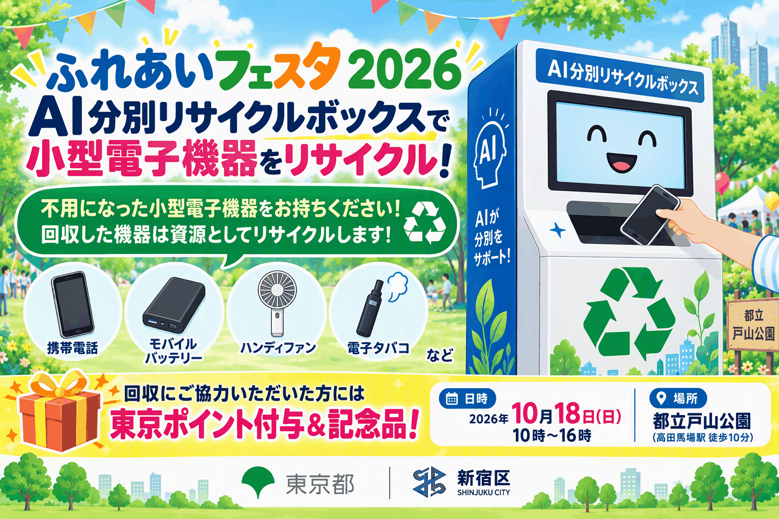 リチウムイオン電池回収キャンペーンinふれあいフェスタ2026